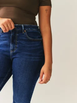 Jeans|Next Donkerblauw - Hourglass Stretch Bootcut Denim Jeans