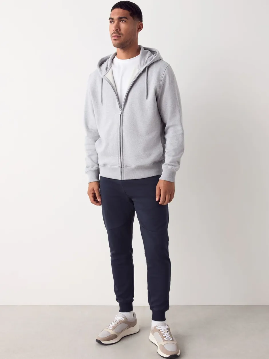 Joggingbroeken|Next - Interlock Soft Touch Cuffed Joggers Donkerblauw