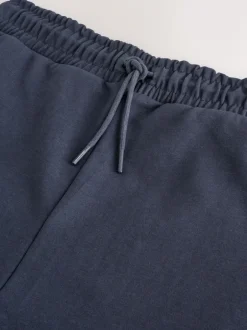 Joggingbroeken|Next - Interlock Soft Touch Cuffed Joggers Donkerblauw