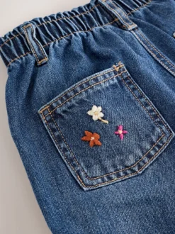 Jeans En Joggingbroeken|Jeans|Next Donkerblauw - Jeans met muizenborduursel (3mnd -7jr)