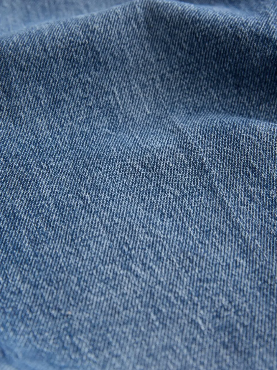 Jeans*Next - Jeans met wijde pijpen en opgestikte zakken Donkerblauw