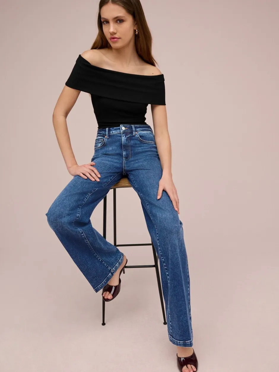 Jeans*Next - Jeans met wijde pijpen Donkerblauw