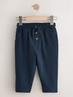 Jeans En Joggingbroeken|Next - Jersey joggingbroek met textuur (3 mnd-7 jr) Donkerblauw