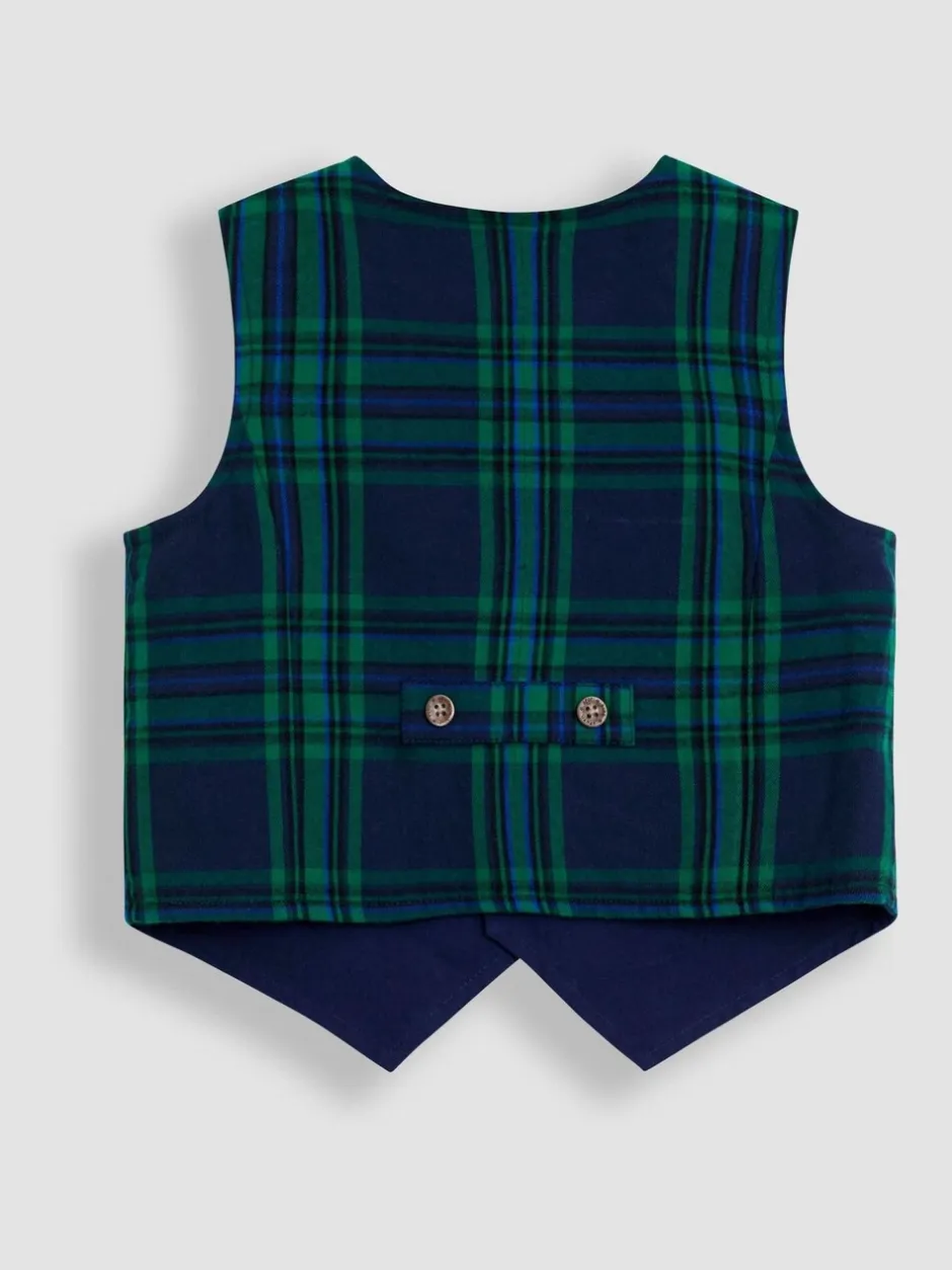 Kostuums En Herenvesten|Jojo Maman Bébé - 3-Piece Bow Tie Waistcoat & Shirt Set Donkerblauw