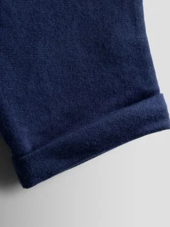 Jeans En Joggingbroeken|Jojo Maman Bébé - 2-Pack Stripe & Plain Joggers Donkerblauw