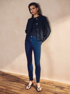 Leggings En Joggingbroeken|Next - Legging van jersey-denim Donkerblauw