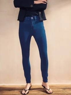 Leggings En Joggingbroeken|Next - Legging van jersey-denim Donkerblauw