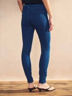 Leggings En Joggingbroeken|Next - Legging van jersey-denim Donkerblauw