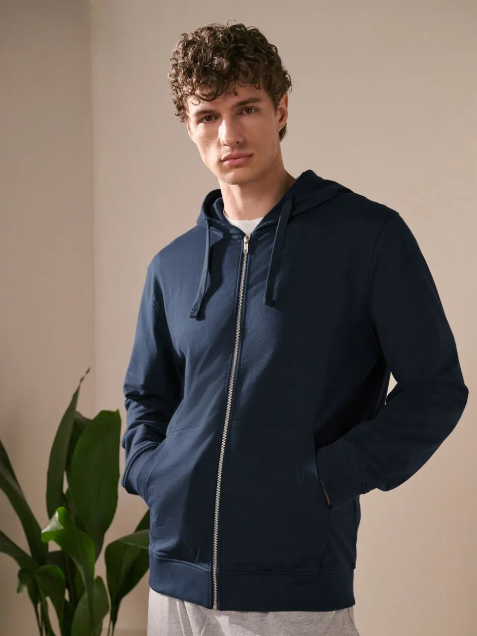 Loungewear|Sweaters En Hoody´S*Next Donkerblauw - Lichte hoodie met rits