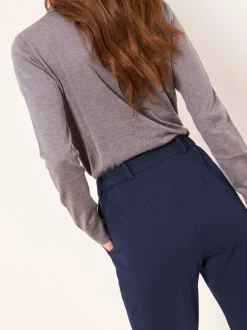 Kostuums En Werkkleding|Broeken*Lipsy - broek op maat met toelopende pijpen Donkerblauw
