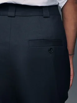 Kostuums En Werkkleding|Broeken*Next Donkerblauw - Maatgesneden slim fit broek van stevige stof