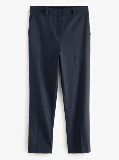 Kostuums En Werkkleding|Broeken*Next Donkerblauw - Maatgesneden slim fit broek van stevige stof