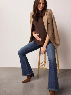Jeans|Moederschap*Next Donkerblauw - Maternity Denim Flare Jeans
