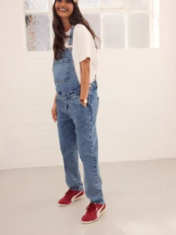 Jumpsuits En Playsuits*Next Donkerblauw - Maternity Denim Dungaree