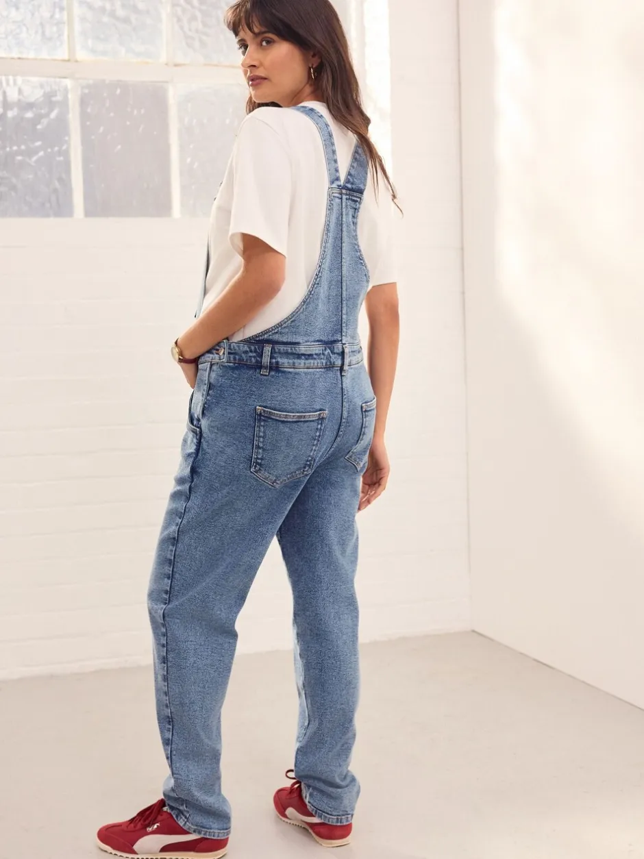 Jumpsuits En Playsuits*Next Donkerblauw - Maternity Denim Dungaree