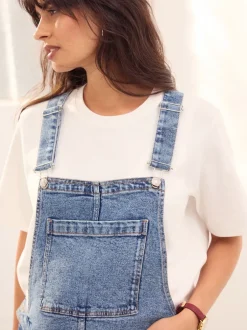 Jumpsuits En Playsuits*Next Donkerblauw - Maternity Denim Dungaree