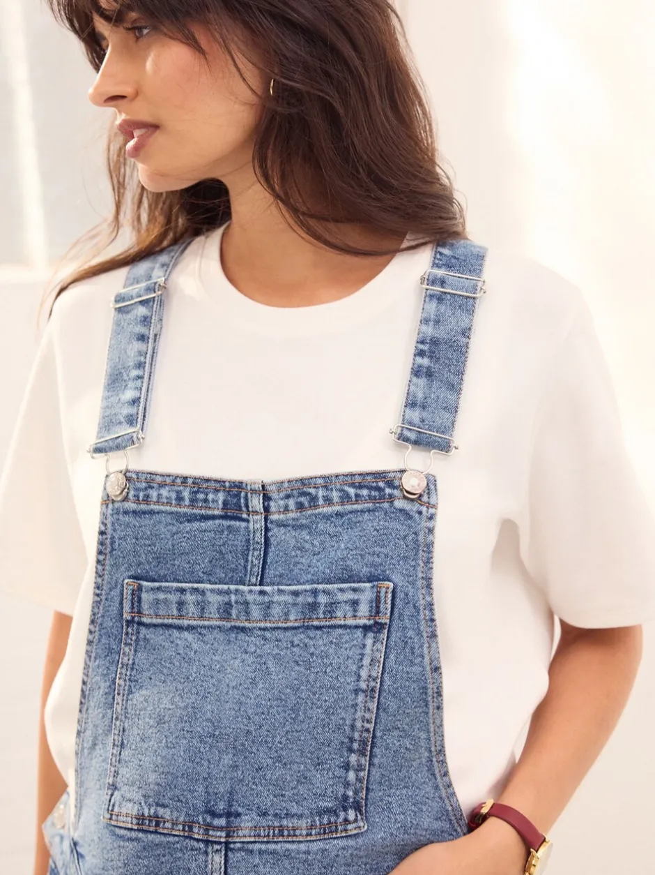 Jumpsuits En Playsuits*Next Donkerblauw - Maternity Denim Dungaree