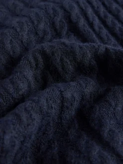 Gebreide Kleding|Jurken*Next - Mini-trui-jurk met kabelpatroon Donkerblauw