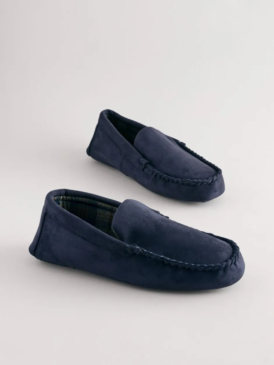 Pantoffels|Next - Moccasinpantoffels Donkerblauw