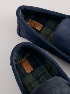 Pantoffels|Next - Moccasinpantoffels Donkerblauw