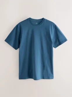 Pyjama's|Loungewear|Next - Motionflex behaaglijke pyjamaset met korte broek Donkerblauw