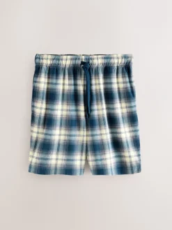 Pyjama's|Loungewear|Next - Motionflex behaaglijke pyjamaset met korte broek Donkerblauw