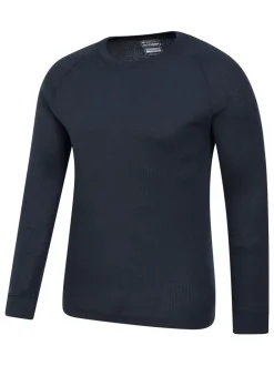 Ondergoed|Ondergoed*Mountain Warehouse - - Talus - Thermische herentop met ronde hals Donkerblauw