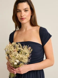 Gelegenheidskleding|Next Donkerblauw - Multiway mesh Maxi-jurk voor Bruiloftsgasten
