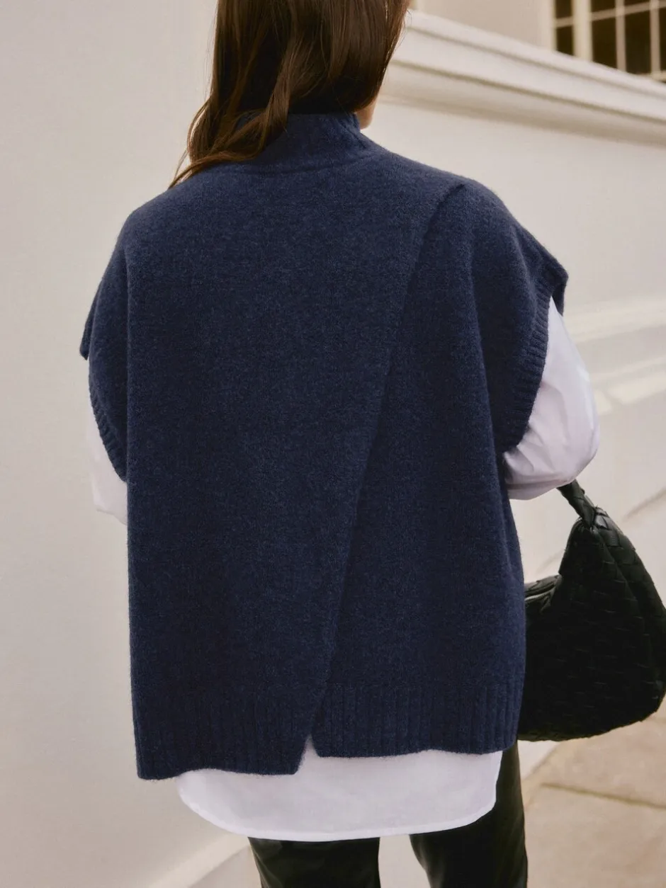 Jassen En Jacks|Next - N. Premium Knitted Tank Donkerblauw