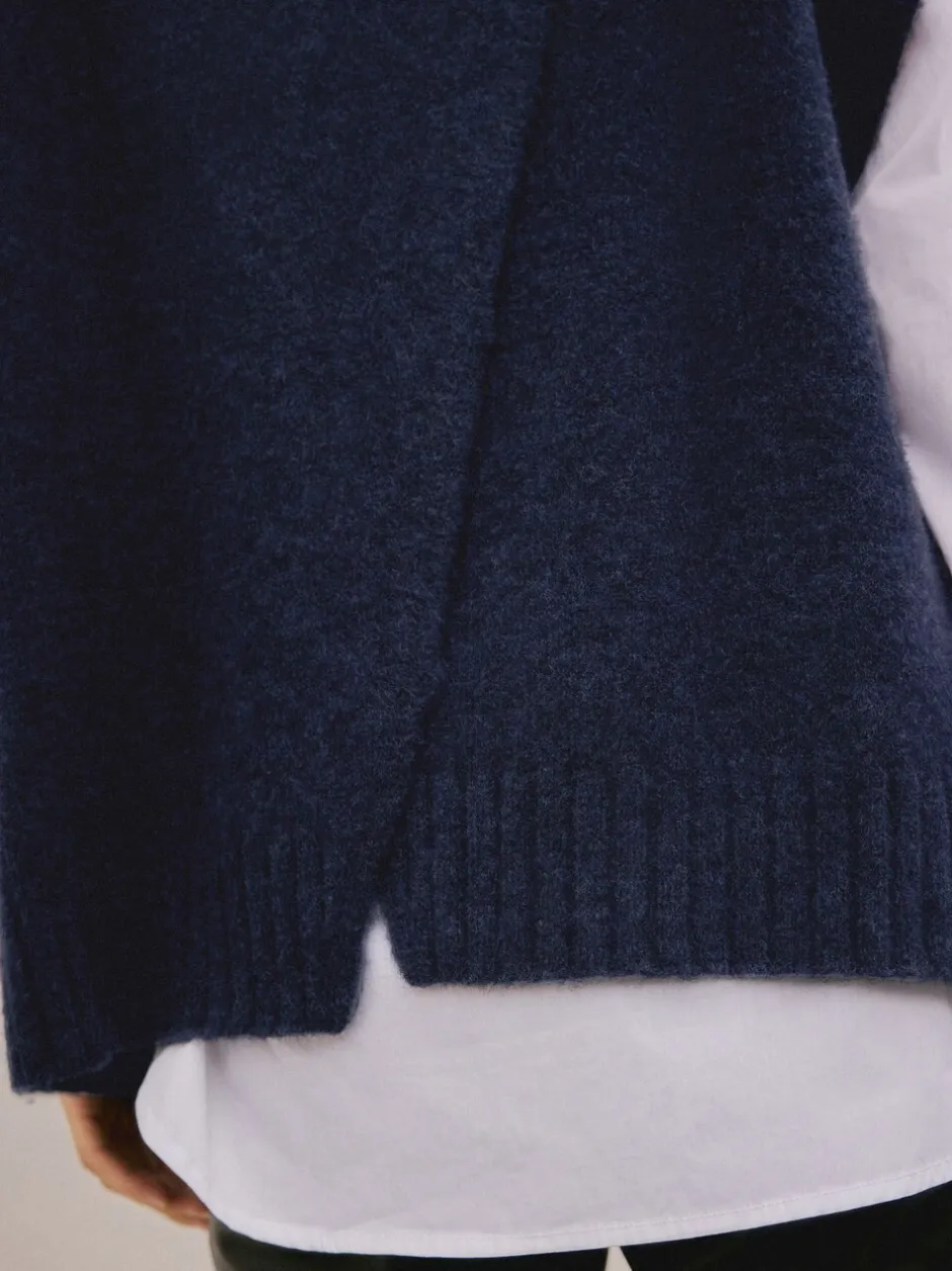 Jassen En Jacks|Next - N. Premium Knitted Tank Donkerblauw