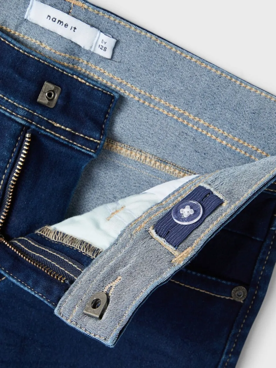 Jeans*Name It - slim-fit jeans voor jongens Donkerblauw