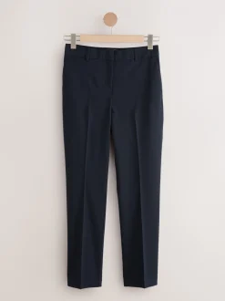 Broeken|Kostuums En Werkkleding|Next - Nauwsluitende, op maat gemaakte broek van wol Donkerblauw