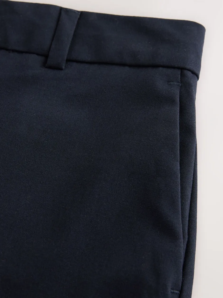 Broeken|Kostuums En Werkkleding|Next - Nauwsluitende, op maat gemaakte broek van wol Donkerblauw