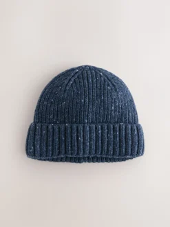 Mutsen, Sjaals En Handschoenen*Next - Neppy Twist Beanie Hat Donkerblauw