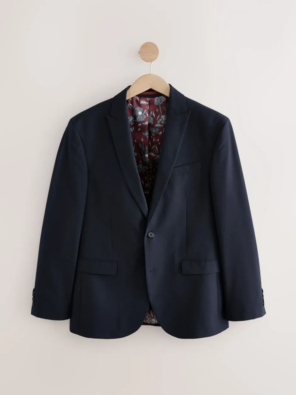 Blazers En Business-Jasjes|Pakken*Next - Normale Pasvorm - Kostuum met twee knopen: colbert Donkerblauw