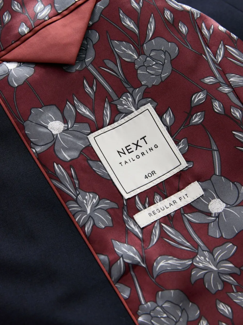 Blazers En Business-Jasjes|Pakken*Next - Normale Pasvorm - Kostuum met twee knopen: colbert Donkerblauw
