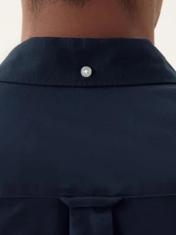 Formele Overhemden|Shirts|Next Donkerblauw - Normale Pasvorm - Oxford-overhemd met korte mouwen