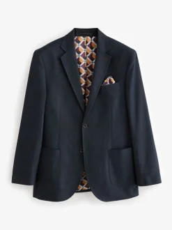 Blazers En Business-Jasjes*Next - Normale Pasvorm - Modieuze blazer met textuur Donkerblauw