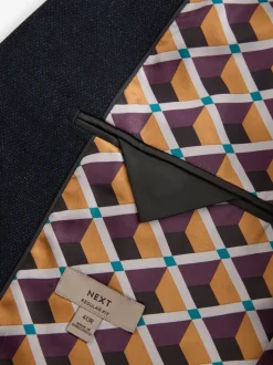 Blazers En Business-Jasjes*Next - Normale Pasvorm - Modieuze blazer met textuur Donkerblauw