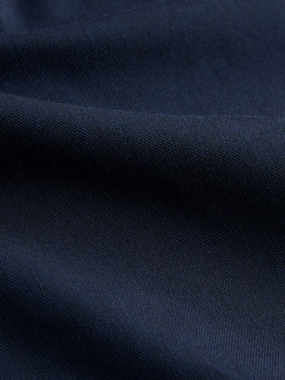 Shirts|Next Donkerblauw - Normale Pasvorm - Gemakkelijk te strijken Oxford overhemd met korte mouwen en knopen