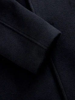 Jassen En Jacks|Next - Normale Pasvorm - Zacht aanvoelende marinejas met wol Donkerblauw