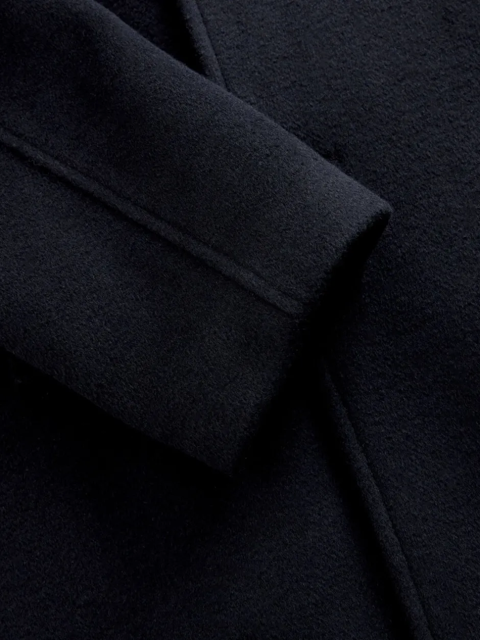 Jassen En Jacks|Next - Normale Pasvorm - Zacht aanvoelende marinejas met wol Donkerblauw