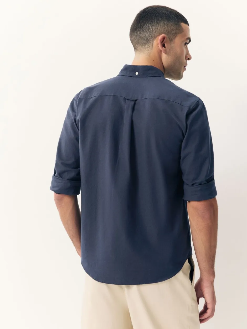 Formele Overhemden|Shirts|Next Donkerblauw - Normale Pasvorm - Oxford-hemd met lange mouwen