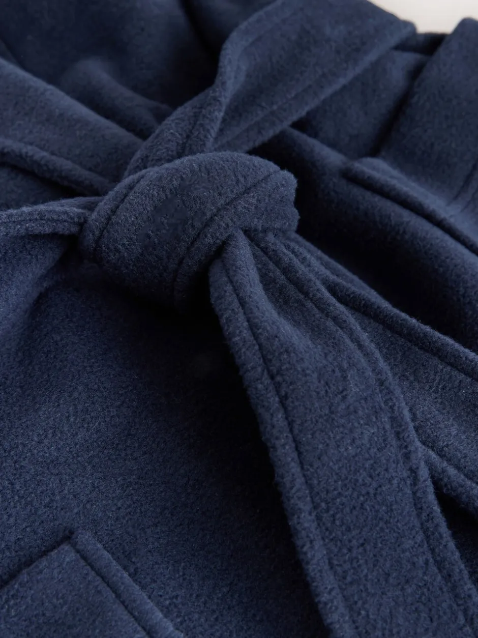 Kamerjassen En Badjassen|Next Donkerblauw - Ochtendjas van fleece