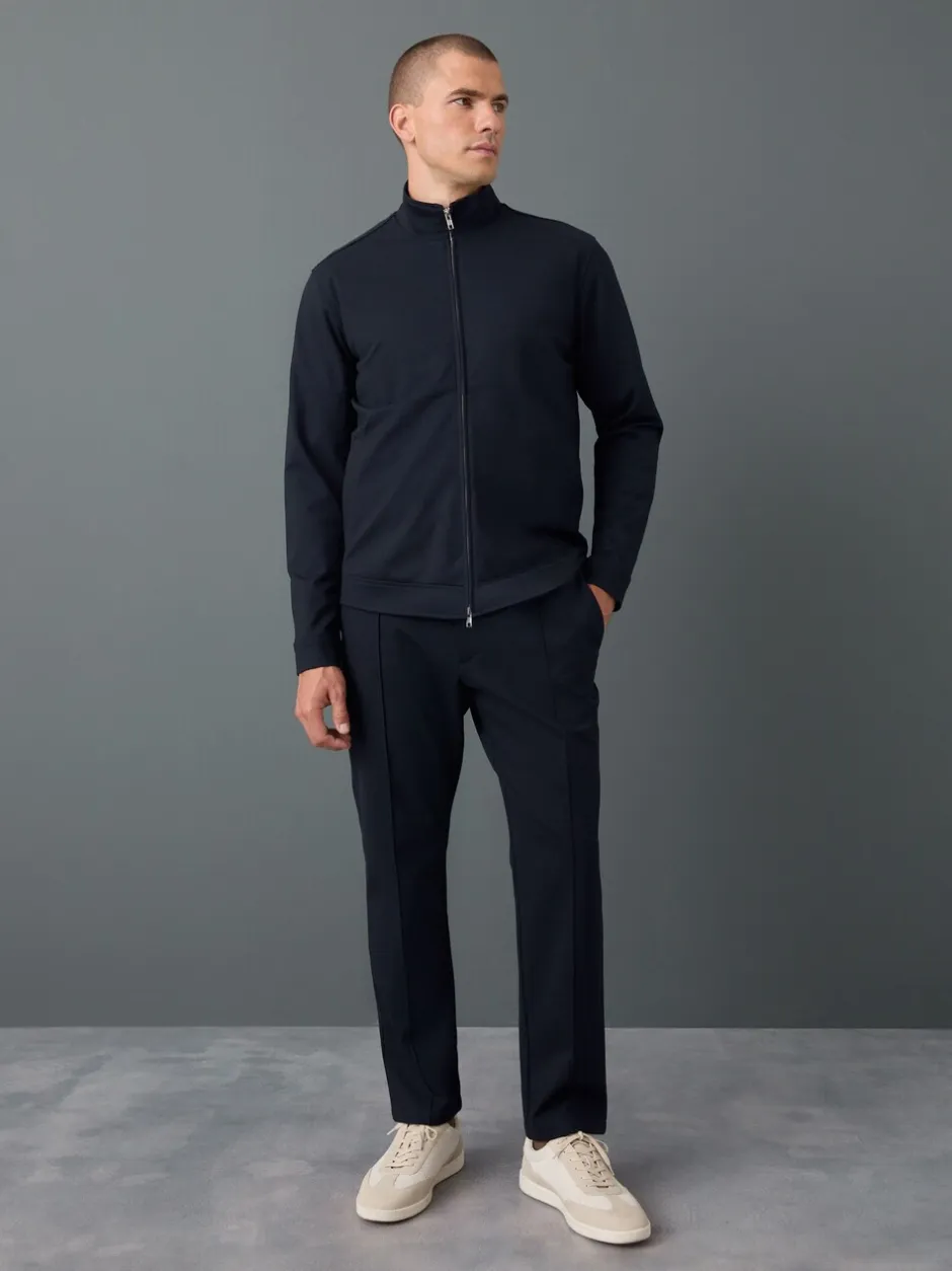 Blazers En Business-Jasjes*Next - Premium slimme opstaande kraag met rits en wol Donkerblauw