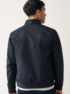 Jassen En Jacks|Next - Regenbestendig Harrington jack met geruite voering Donkerblauw