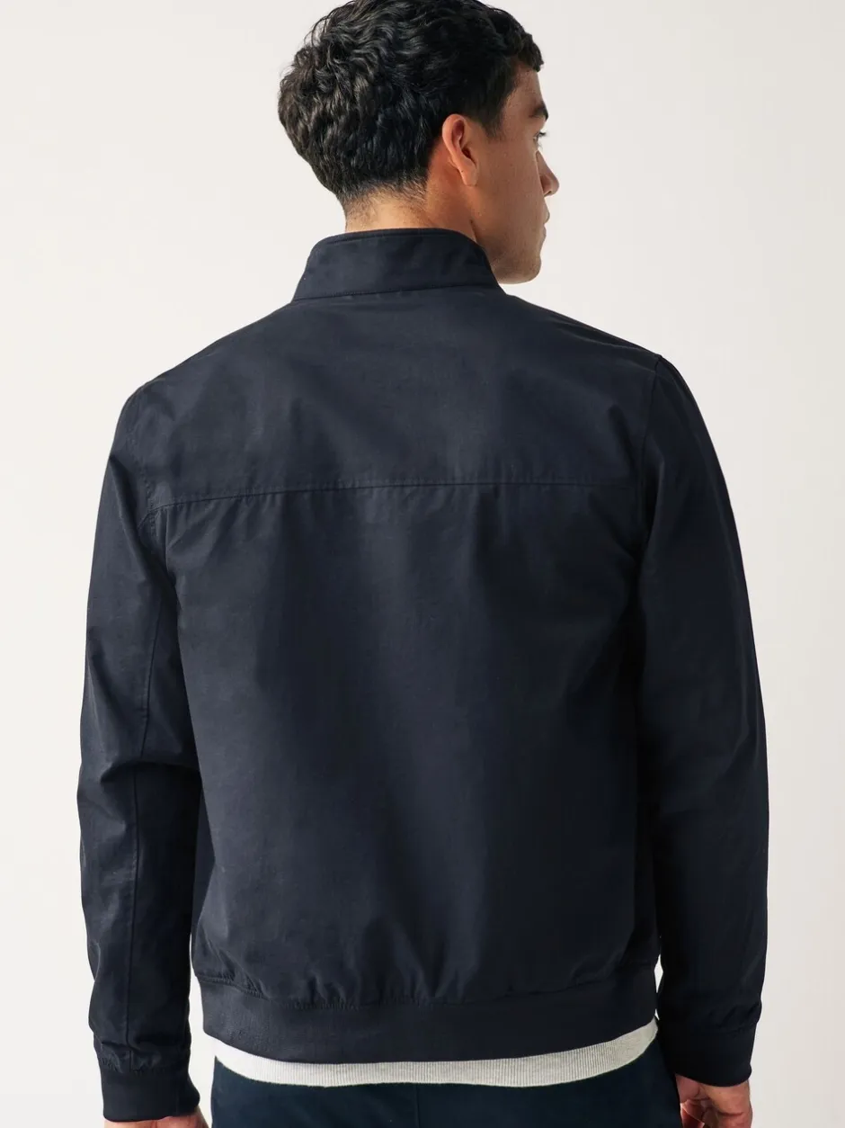 Jassen En Jacks|Next - Regenbestendig Harrington jack met geruite voering Donkerblauw