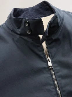 Jassen En Jacks|Next - Regenbestendig Harrington jack met borgvoering Donkerblauw
