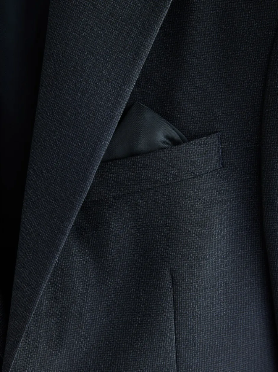 Blazers En Business-Jasjes|Pakken|Next - Regular fit Motionflex colbert met puppytooth-textuur Donkerblauw
