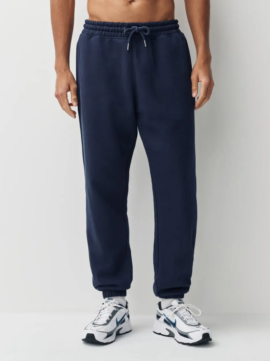 Joggingbroeken|Next - Relaxed fit - Slim Fit Brushback Heavyweight Joggers Donkerblauw
